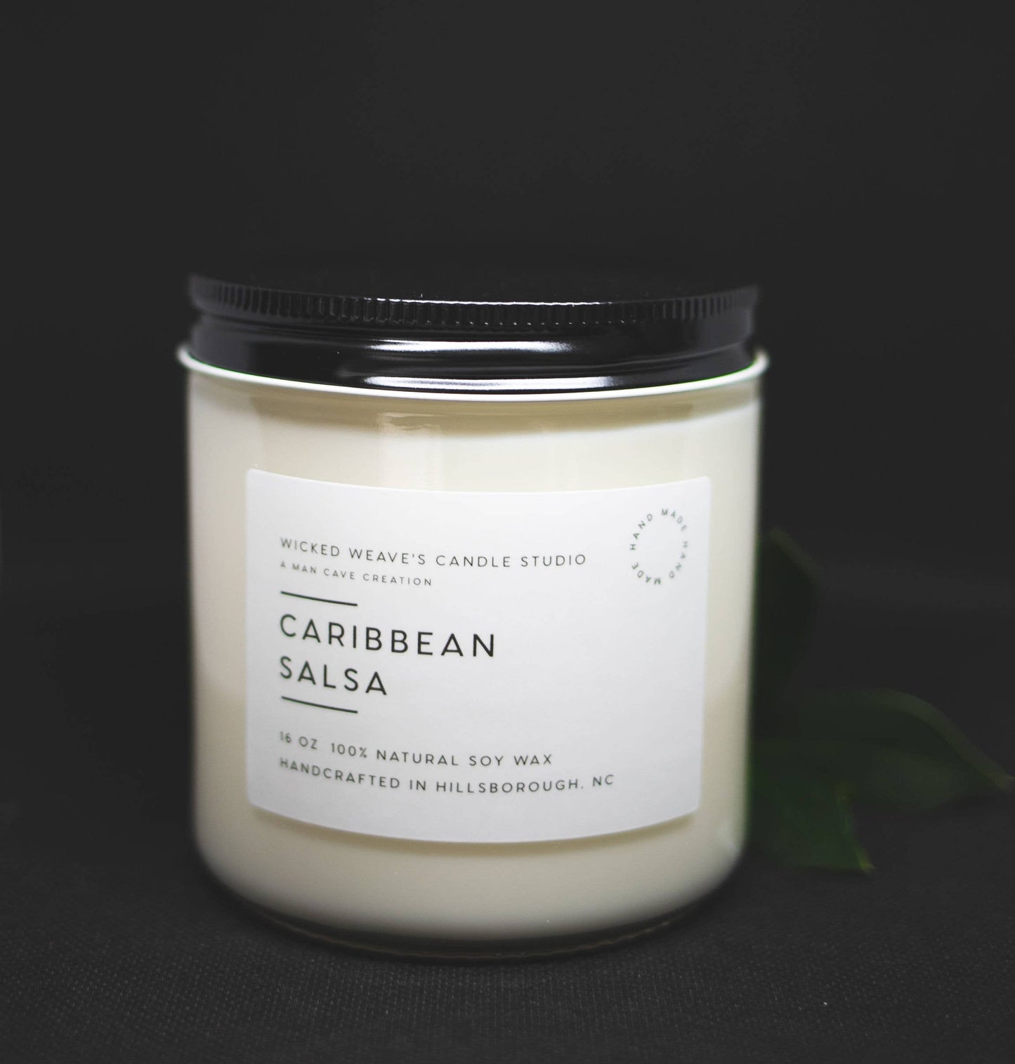 Wicked Weave’s Candle Studio 8 oz Jar Candle Wicked Weave’s Candle Studio - Caribbean Salsa Soy Wax Candle (3 Size Options)