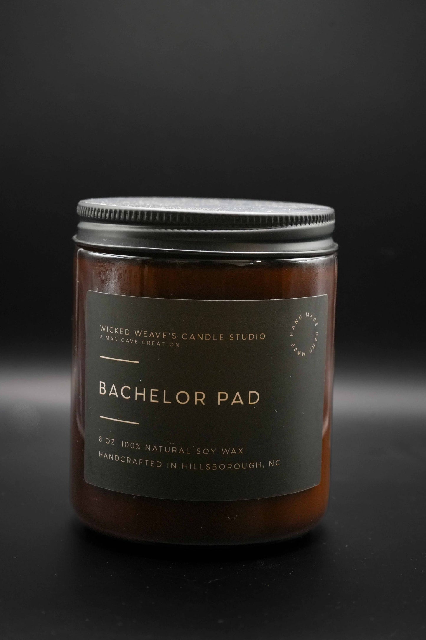 Wicked Weave’s Candle Studio Wicked Weave’s Candle Studio - Bachelor Pad Soy Wax Candle (4 Size Options): 2.4 oz Wax Melt