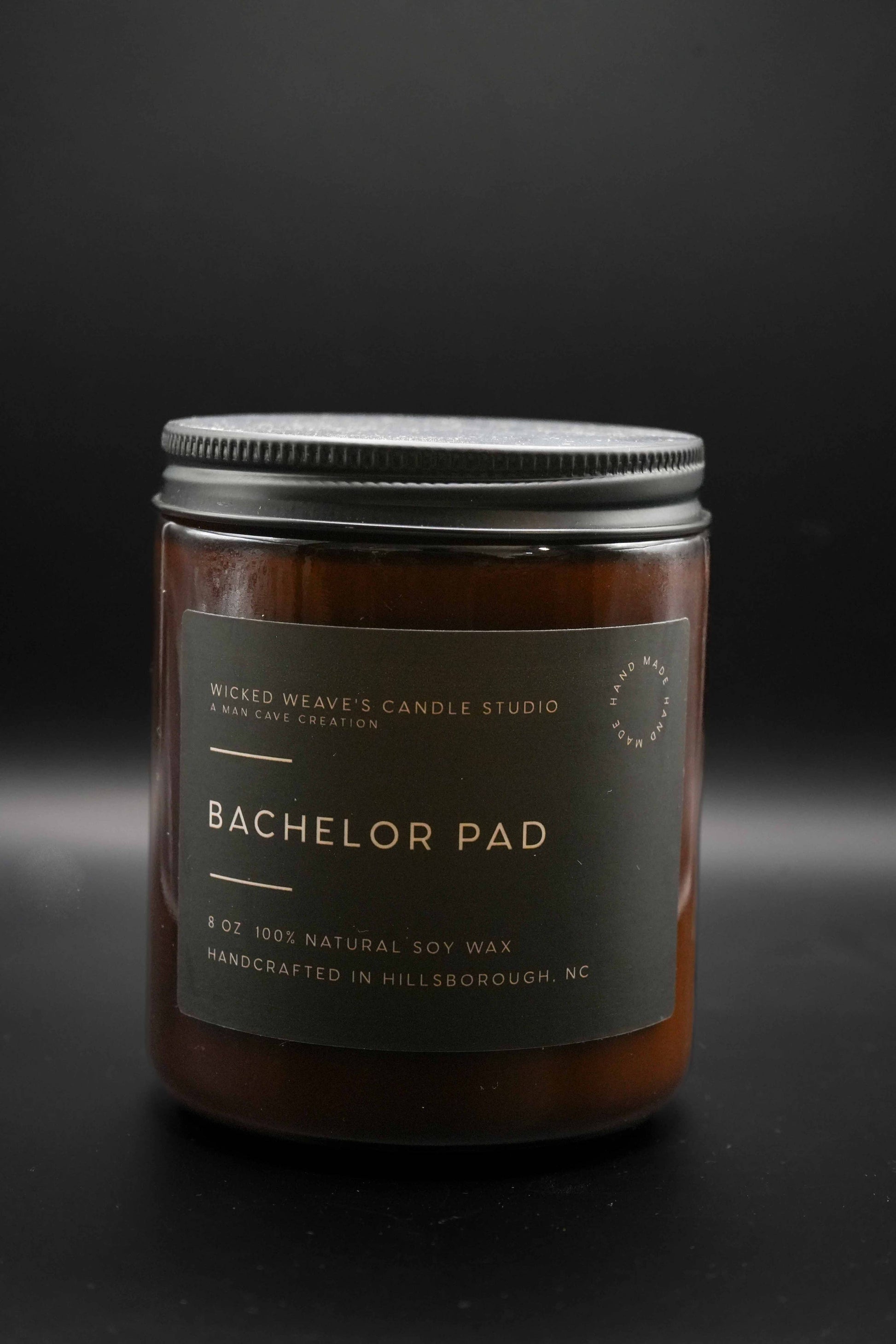 Wicked Weave’s Candle Studio Wicked Weave’s Candle Studio - Bachelor Pad Soy Wax Candle (4 Size Options): 2.4 oz Wax Melt