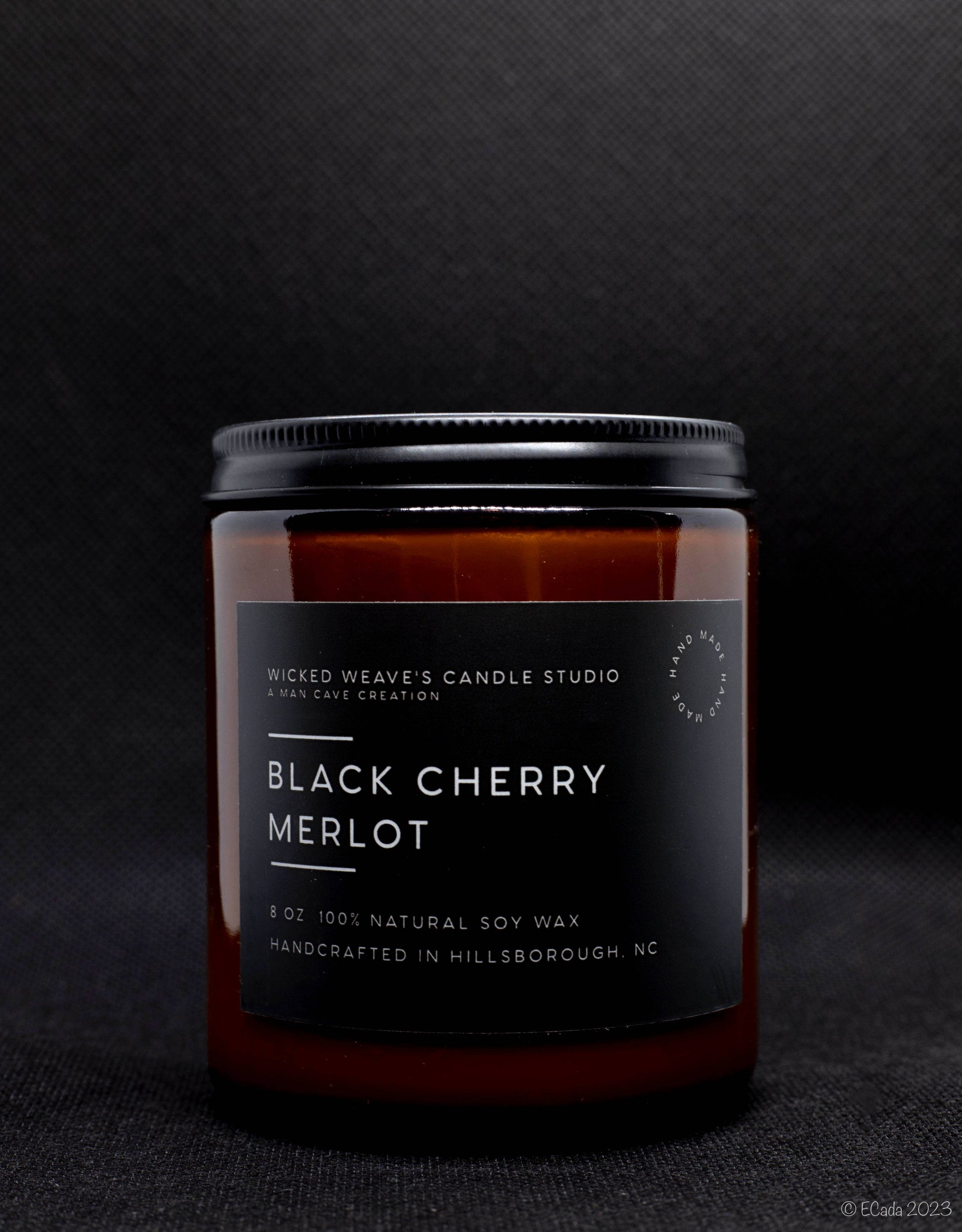 Wicked Weave’s Candle Studio Wicked Weave’s Candle Studio - Black Cherry Merlot Soy Wax Candle (4 Size Options): 2.4 oz Wax Melts