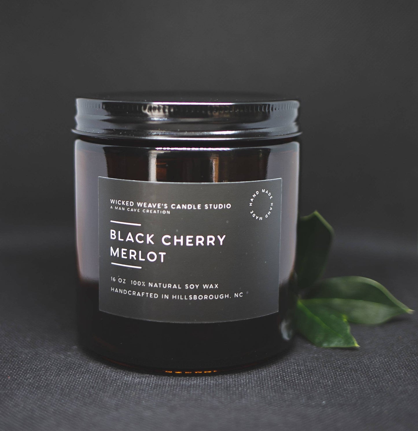 Wicked Weave’s Candle Studio Wicked Weave’s Candle Studio - Black Cherry Merlot Soy Wax Candle (4 Size Options): 2.4 oz Wax Melts
