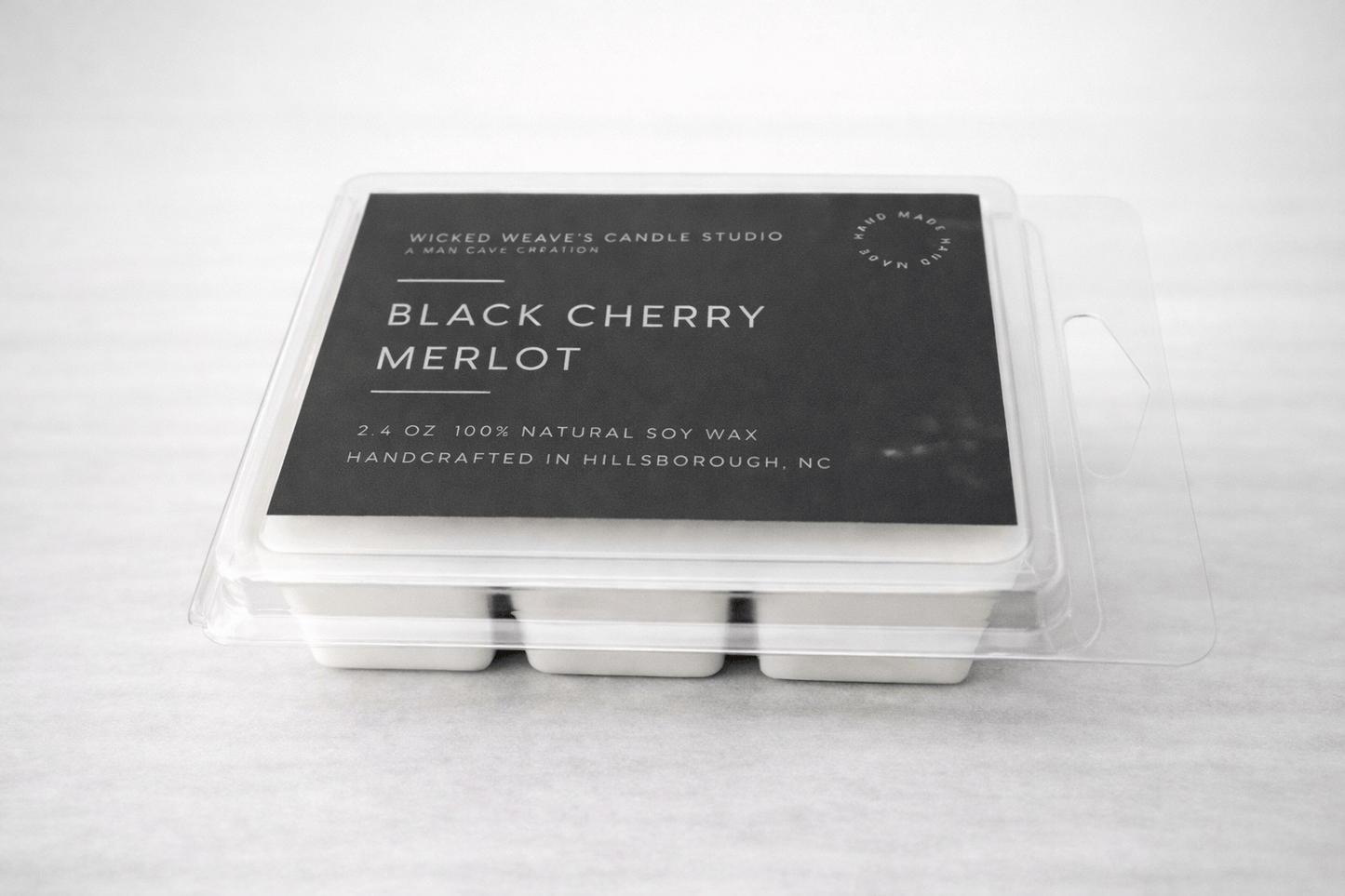Wicked Weave’s Candle Studio Wicked Weave’s Candle Studio - Black Cherry Merlot Soy Wax Candle (4 Size Options): 2.4 oz Wax Melts