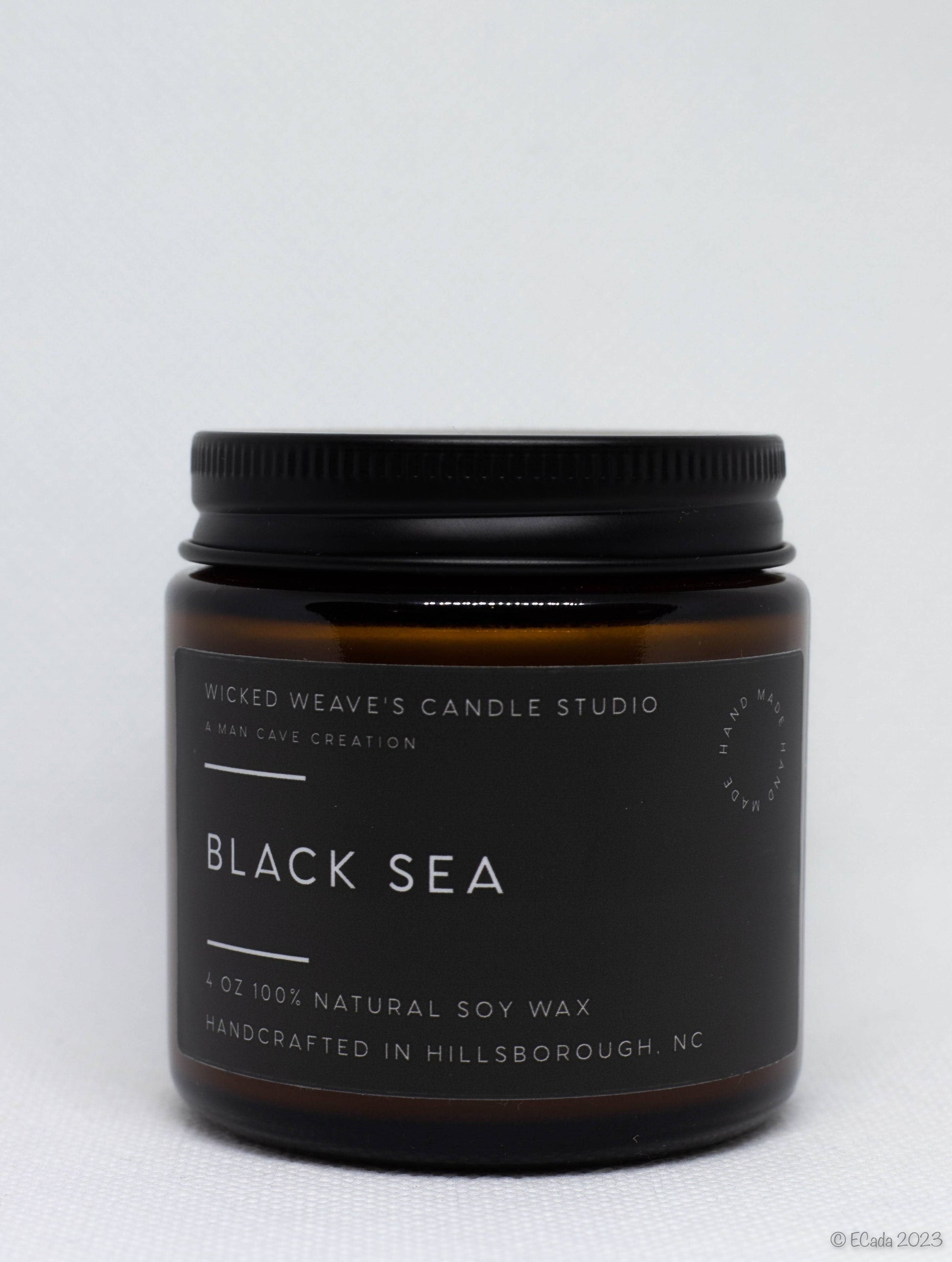 Wicked Weave’s Candle Studio Wicked Weave’s Candle Studio - Black Sea Soy Wax Candle (4 Size Options): 2.4 oz Wax Melts