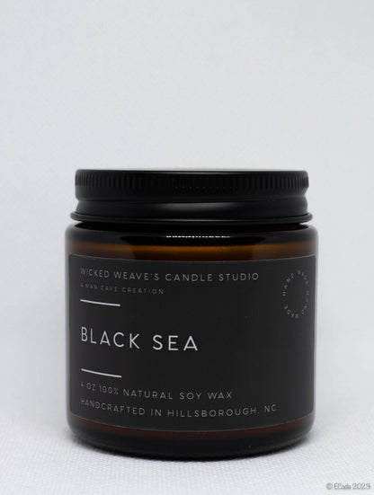 Wicked Weave’s Candle Studio Wicked Weave’s Candle Studio - Black Sea Soy Wax Candle (4 Size Options): 2.4 oz Wax Melts