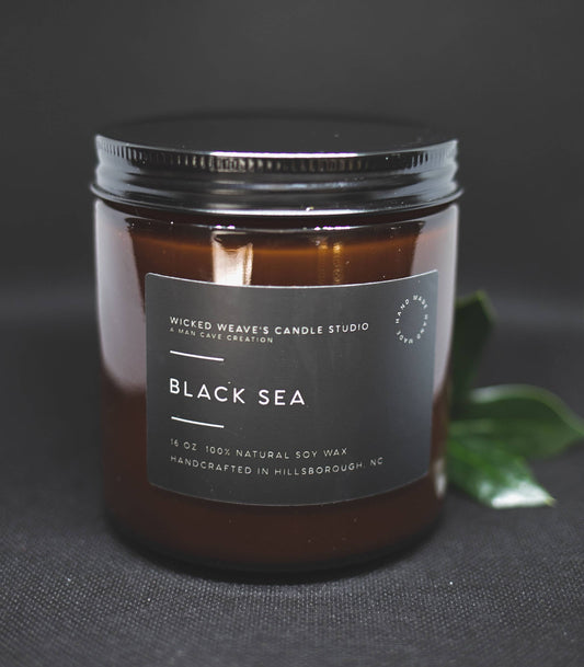 Wicked Weave’s Candle Studio Wicked Weave’s Candle Studio - Black Sea Soy Wax Candle (4 Size Options): 2.4 oz Wax Melts
