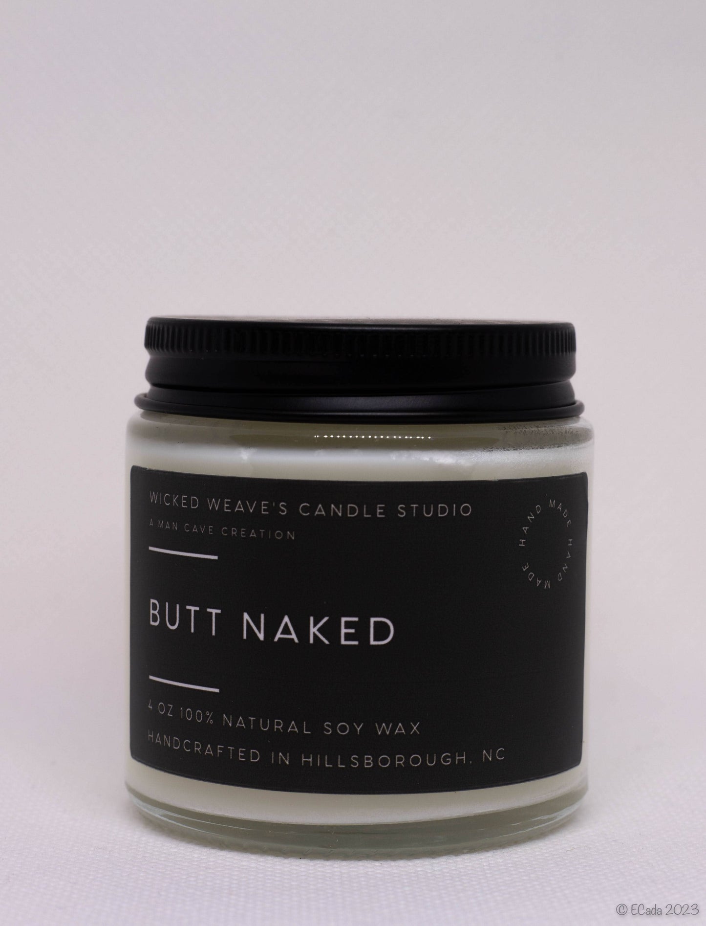 Wicked Weave’s Candle Studio Wicked Weave’s Candle Studio - Butt Naked Soy Wax Candle (4 Size Options): 2.4 oz Wax Melts