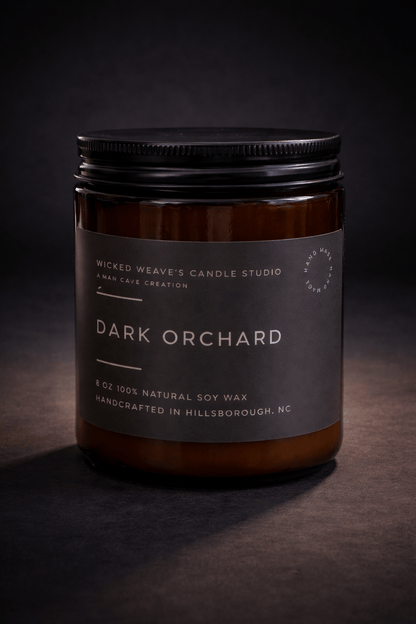 Wicked Weave’s Candle Studio Wicked Weave’s Candle Studio - Dark Orchard  Soy Wax Candle (4 Size Options): 8 oz Candle