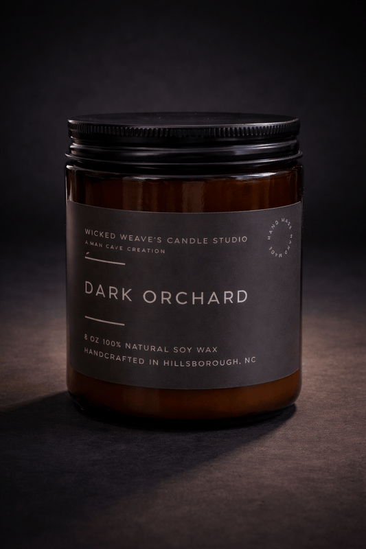 Wicked Weave’s Candle Studio Wicked Weave’s Candle Studio - Dark Orchard  Soy Wax Candle (4 Size Options): 8 oz Candle