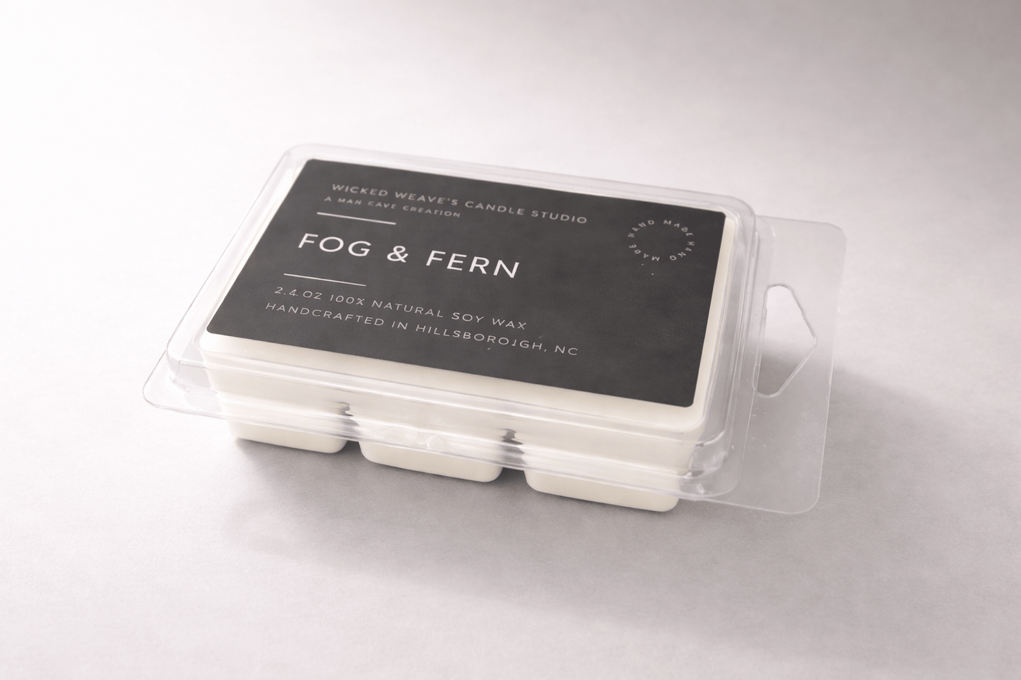 Wicked Weave’s Candle Studio Wicked Weave’s Candle Studio - Fog and Fern Soy Wax Candle (4 Size Options): 8 oz Jar Candle