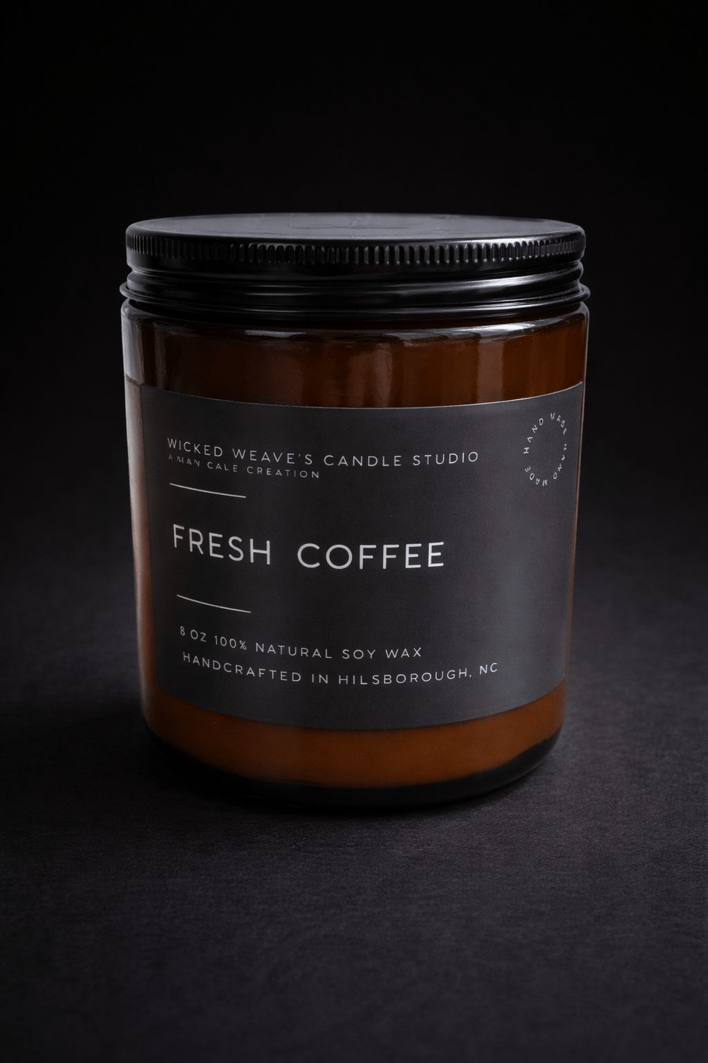 Wicked Weave’s Candle Studio Wicked Weave’s Candle Studio - Fresh Coffee Soy Wax Candle (4 Size Options): 8 oz Candle