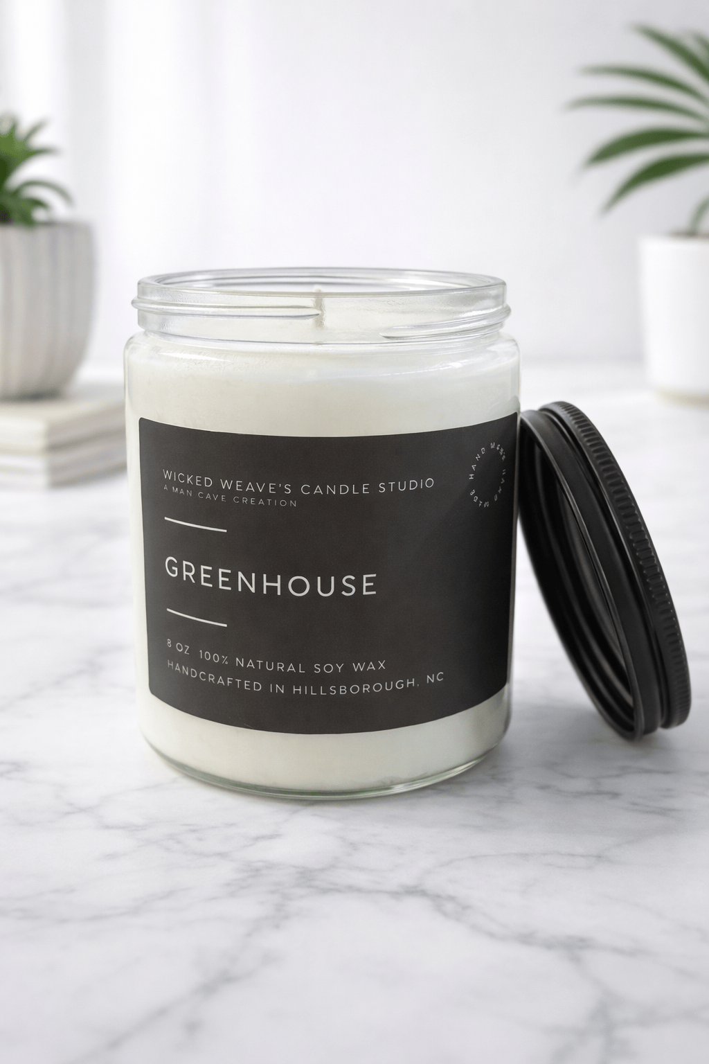 Wicked Weave’s Candle Studio Wicked Weave’s Candle Studio - Greenhouse Soy Wax Candle (4 Size Options): 2.4 oz Wax Melts
