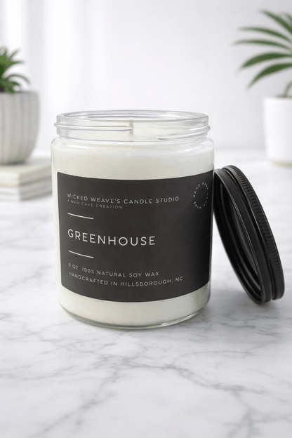 Wicked Weave’s Candle Studio Wicked Weave’s Candle Studio - Greenhouse Soy Wax Candle (4 Size Options): 2.4 oz Wax Melts