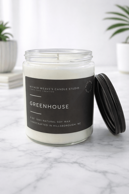 Wicked Weave’s Candle Studio Wicked Weave’s Candle Studio - Greenhouse Soy Wax Candle (4 Size Options): 8 oz Candle