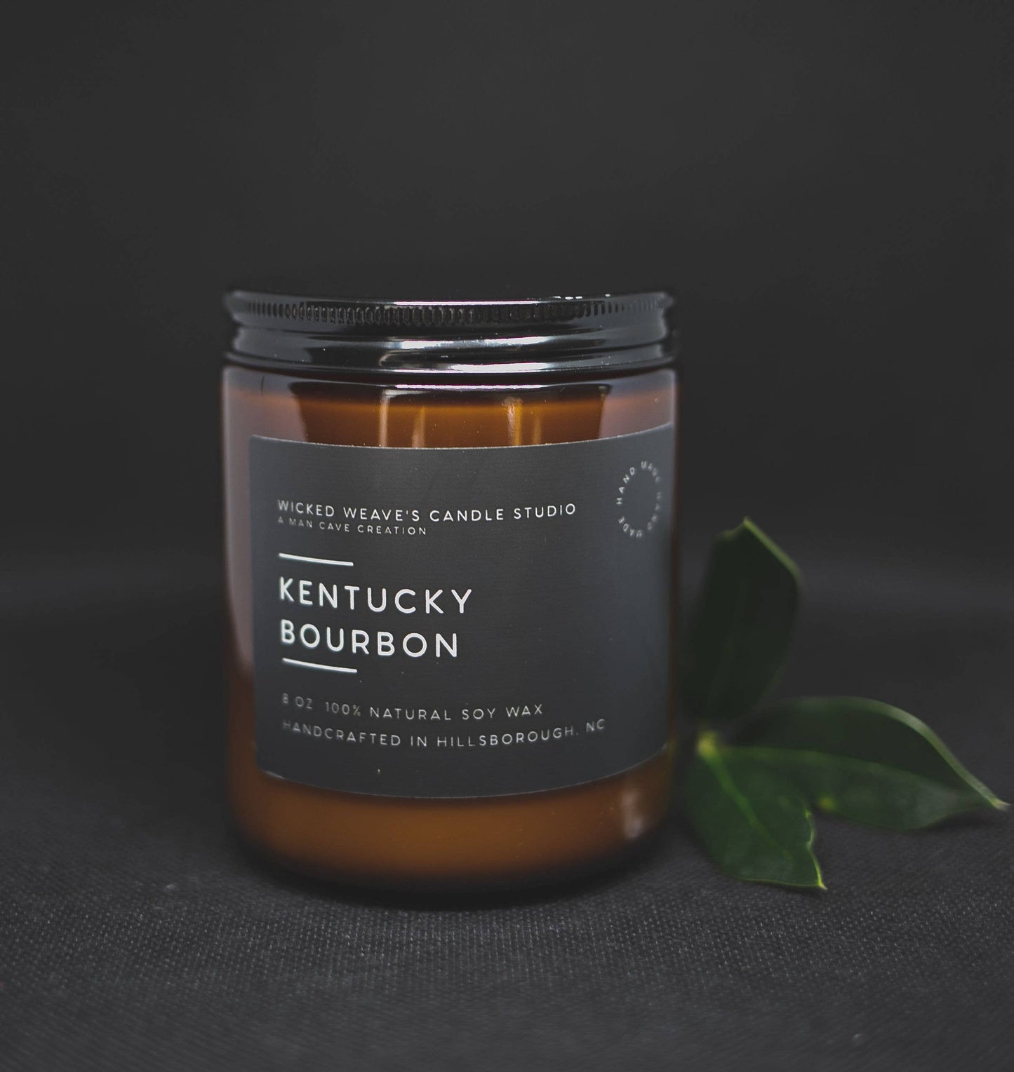 Wicked Weave’s Candle Studio Wicked Weave’s Candle Studio - Kentucky Bourbon Soy Wax Candle (4 Size options): 2.4 oz Wax Melts