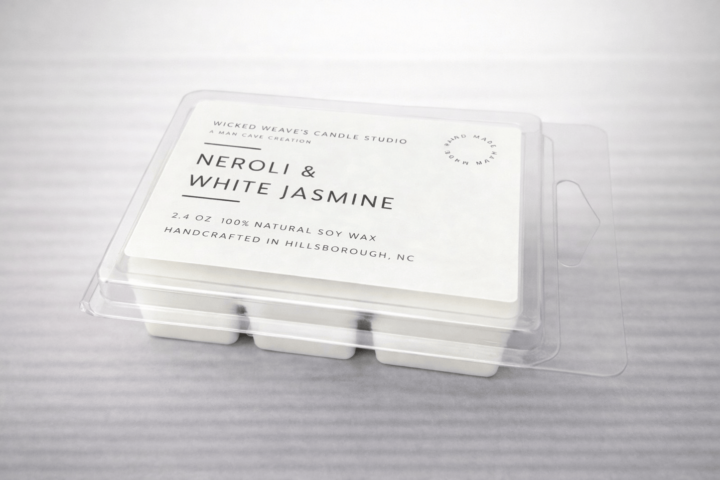Wicked Weave’s Candle Studio Wicked Weave’s Candle Studio - Neroli & White Jasmine Soy Wax Candle (4 Size Options) : 8oz Jar Candles