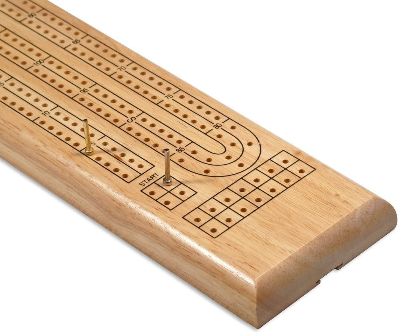 Wood Expressions Wood Expressions - Classic Cribbage Set - Solid Wood 2 Track
