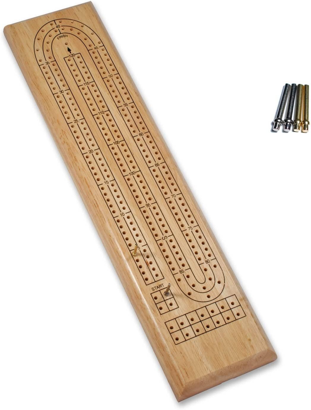Wood Expressions Wood Expressions - Classic Cribbage Set - Solid Wood 2 Track