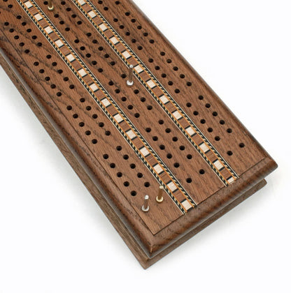 Wood Expressions Wood Expressions - Cribbage Set - Solid Oak Medium Stained Sprint 3 Track