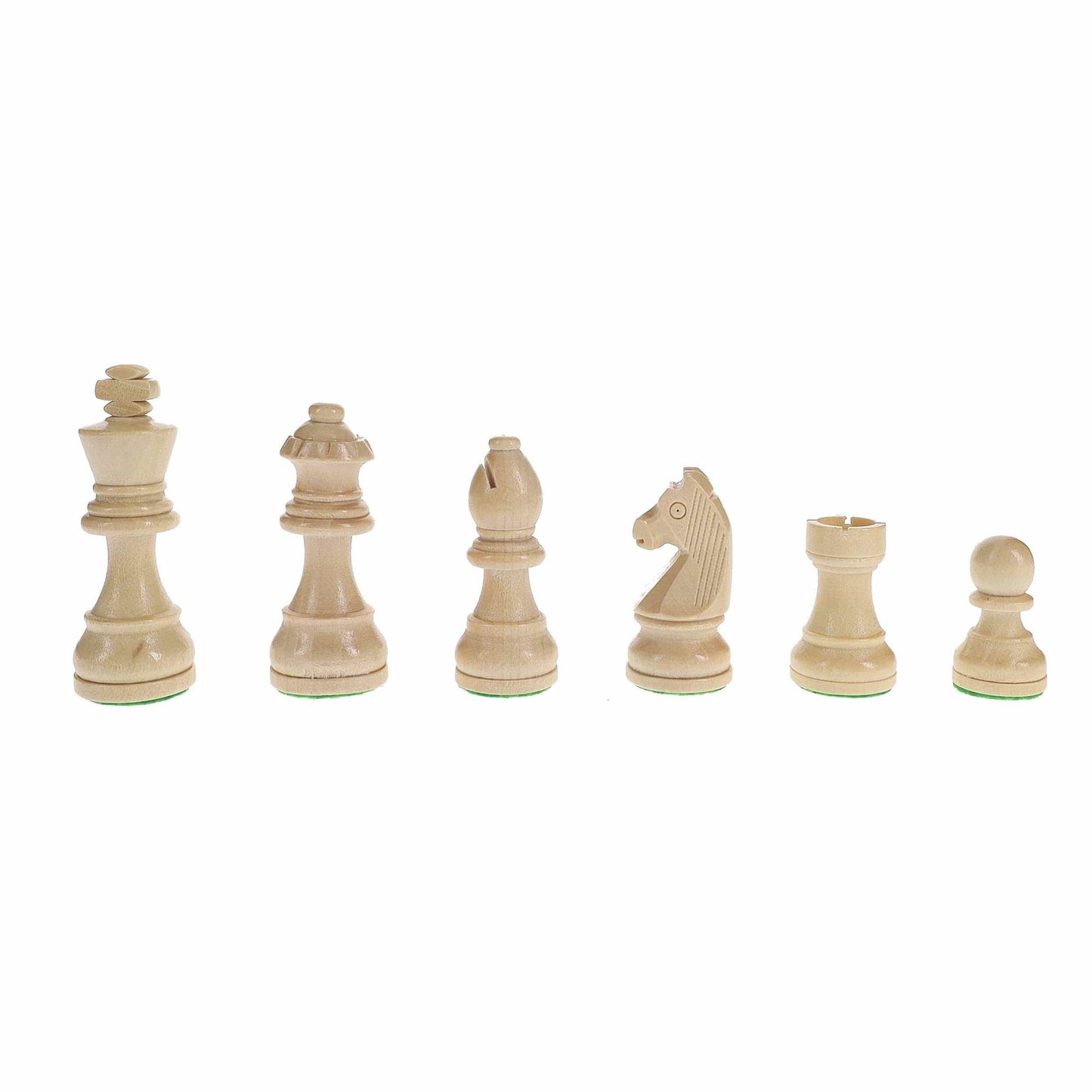Wood Expressions Wood Expressions - French Staunton Wood Chess & Checkers Set, 15 inch