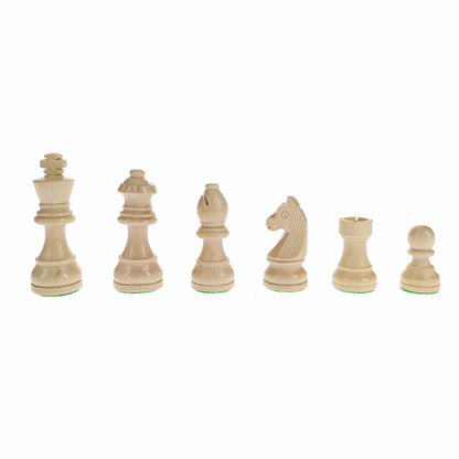 Wood Expressions Wood Expressions - French Staunton Wood Chess & Checkers Set, 15 inch