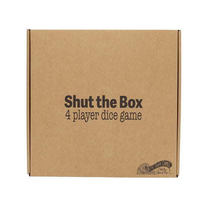 Wood Expressions Wood Expressions - Pacific Shore Games 4 Player Shut the Box Dice Board Game with Black Stained Wood - 12 in.: Black Stained / 12 inches