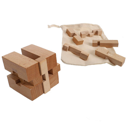 Wood Expressions Wood Expressions - Solid Wood 3D Cube Puzzle