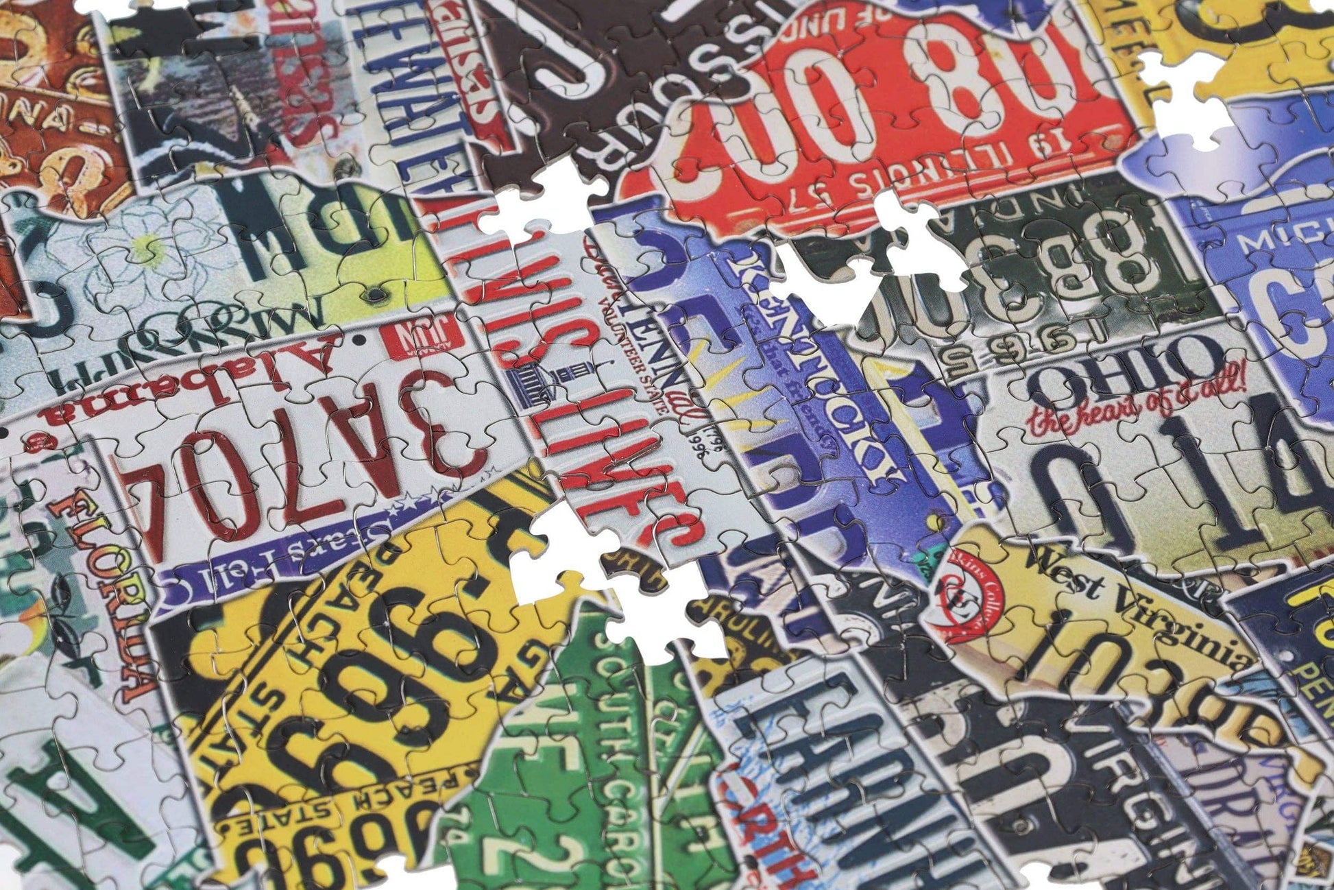 Wood Expressions Wood Expressions - USA License Plates Jigsaw Puzzle
