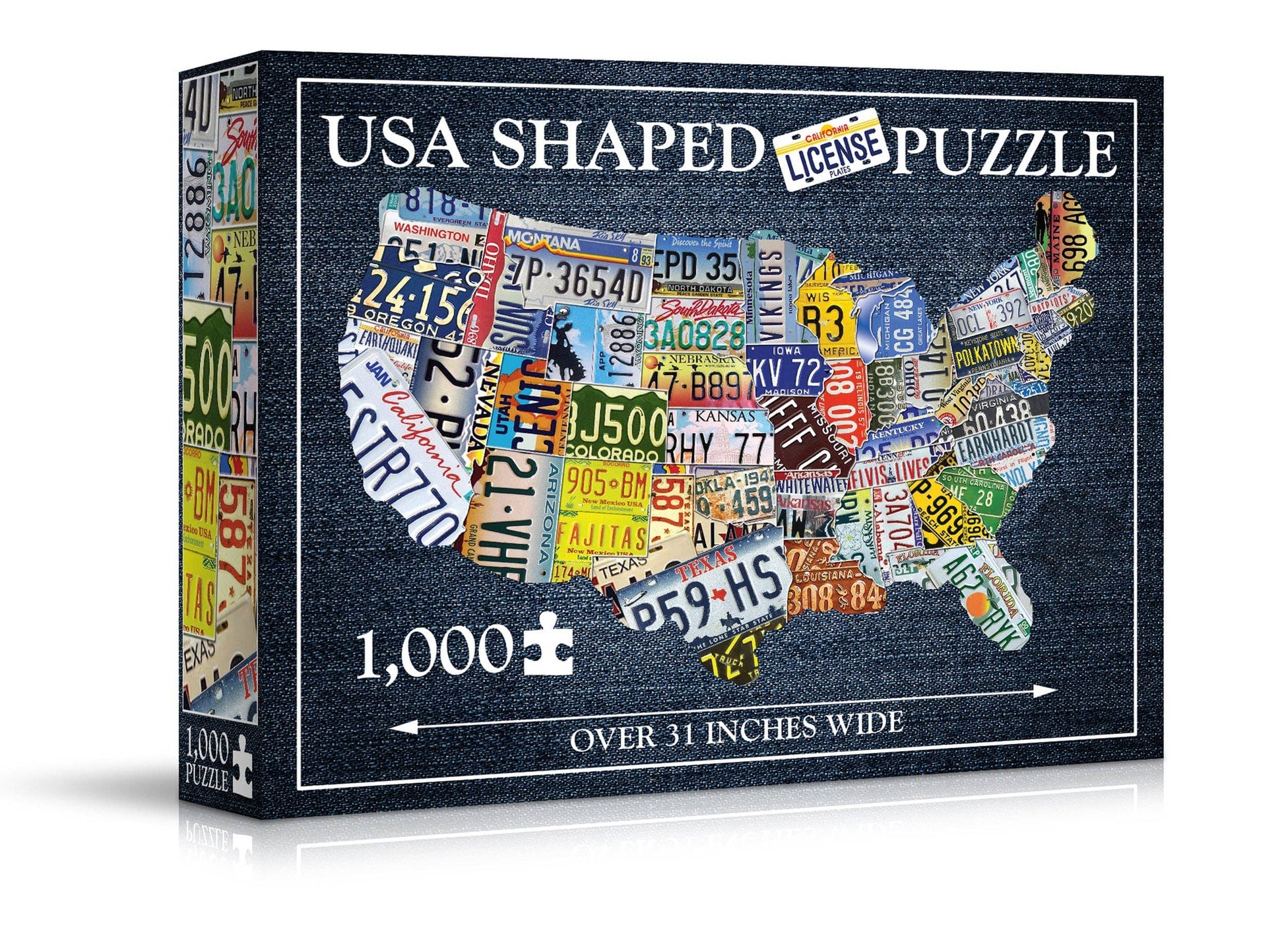 Wood Expressions Wood Expressions - USA License Plates Jigsaw Puzzle