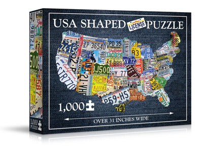Wood Expressions Wood Expressions - USA License Plates Jigsaw Puzzle