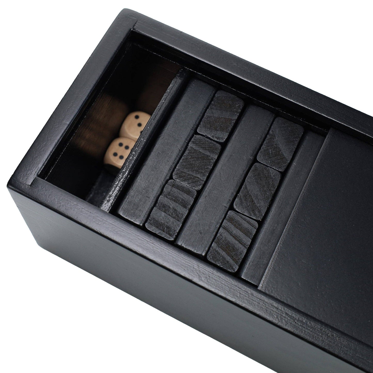 Wood Expressions Wood Expressions - WE Games Black Wooden Blocks Stacking Tower Game, 12 in.: Black