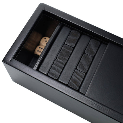 Wood Expressions Wood Expressions - WE Games Black Wooden Blocks Stacking Tower Game, 12 in.: Black