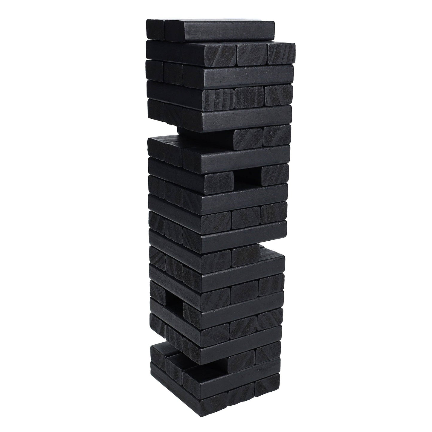 Wood Expressions Wood Expressions - WE Games Black Wooden Blocks Stacking Tower Game, 12 in.: Black