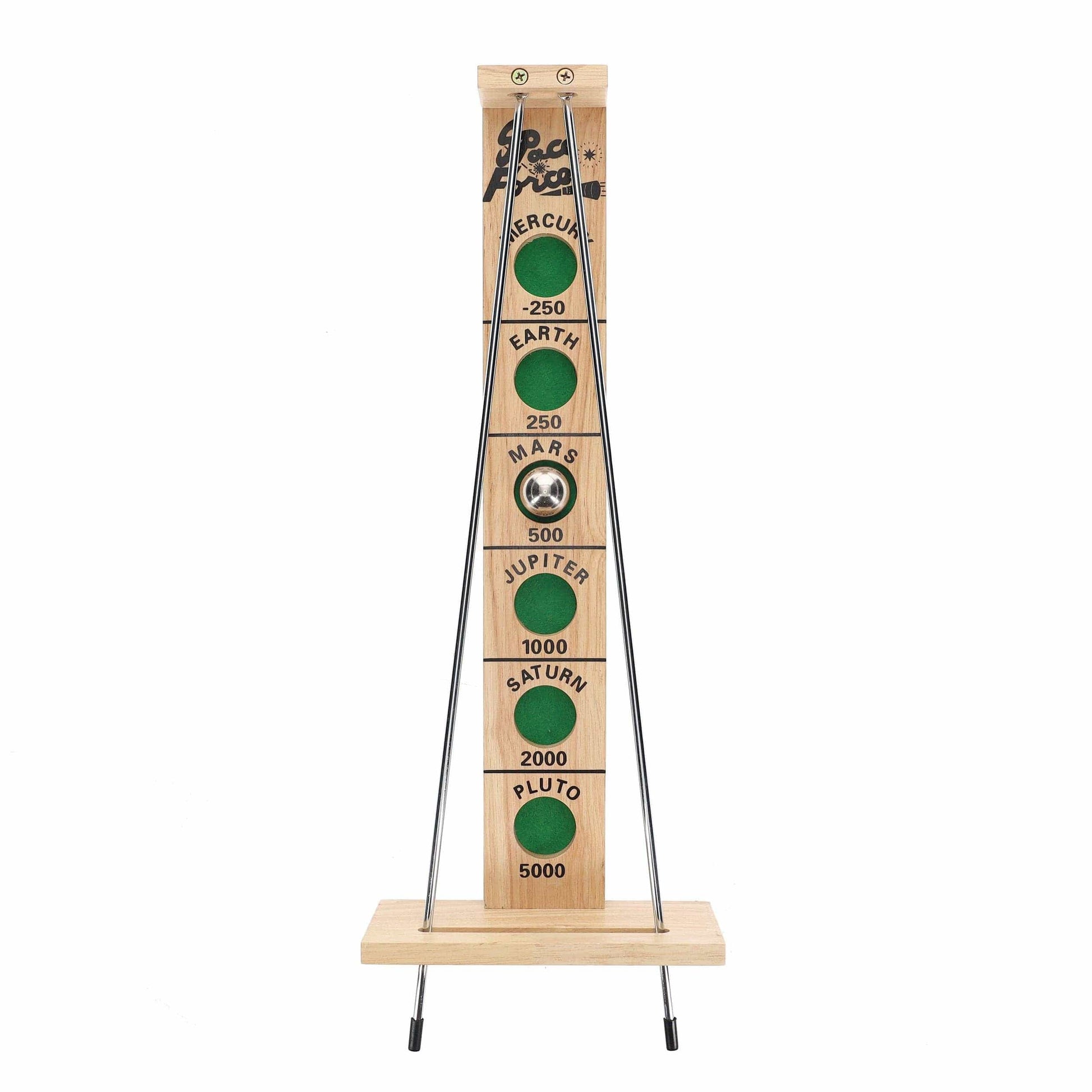 Wood Expressions Wood Expressions - WE Games Shoot The Moon - a Classic 1940's Nostalgia Game - Solid Natural Wood - 17.5 inches