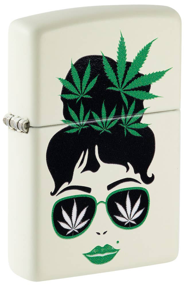 Zippo Lighter Cannabis Design