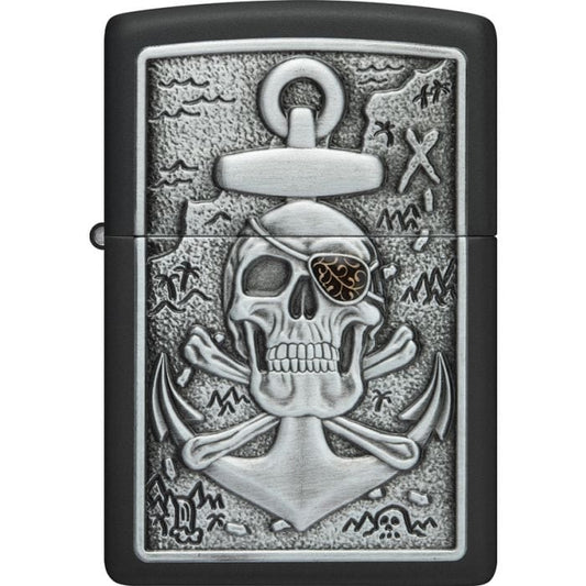 Zippo Lighter Skull Anchor Lighter