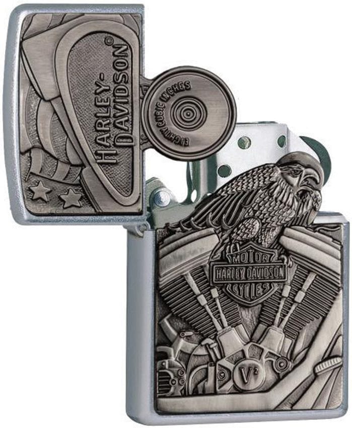 Zippo Street Chrome - Harley Davidson Design