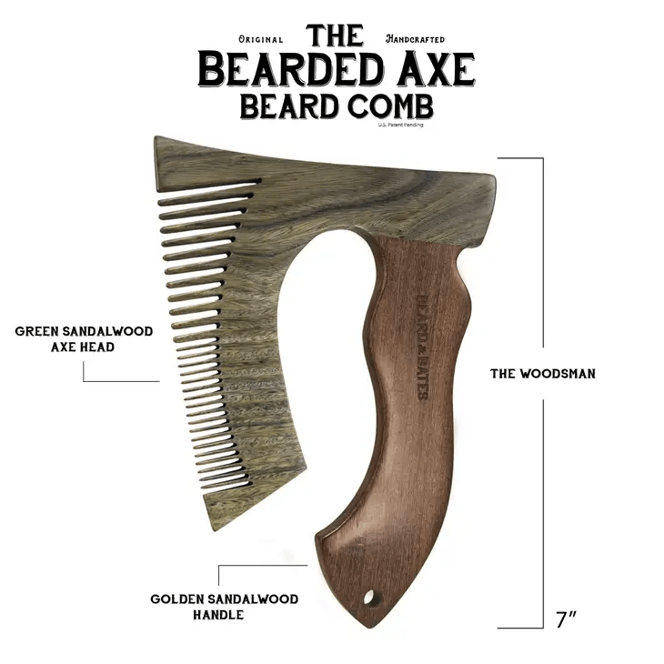 Beard & Bates THE BEARDED AXE BEARD COMB - WOODSMAN