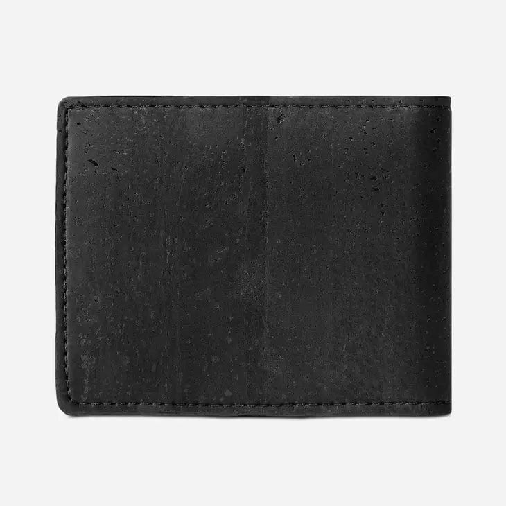 Corkor RFID Wallet Black BLACK - RFID Blocking - Cork Wallet With Coin Pocket - (Vegan)