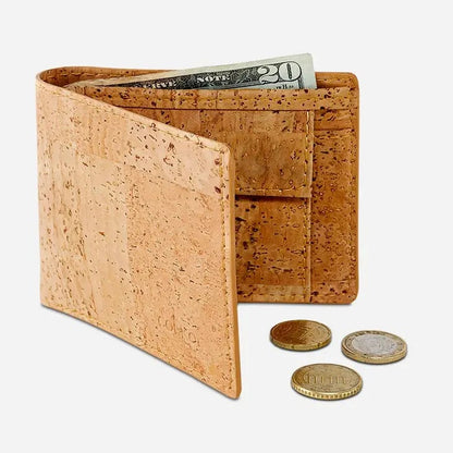 Corkor RFID Wallet Light Brown Light Brown -  RFID Blocking - Cork Wallet With Coin Pocket (Vegan)