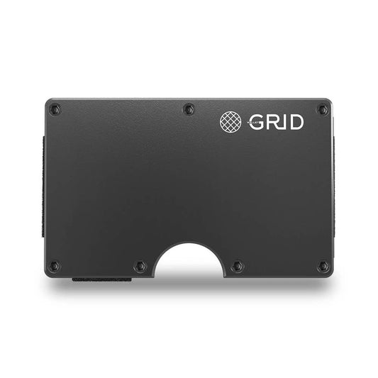 GRID Wallet Gunmetal / Aluminum / 3.38"L x 2.12"W x 0.23"H Gunmetal Aluminum - GRID Wallet
