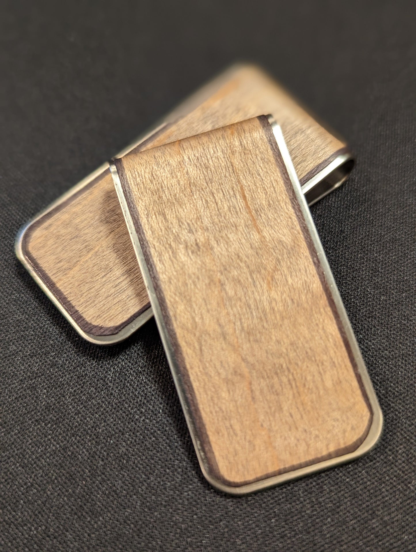 Resolute Star Money Clip Grey Maple Wood Money Clip - Grey Maple