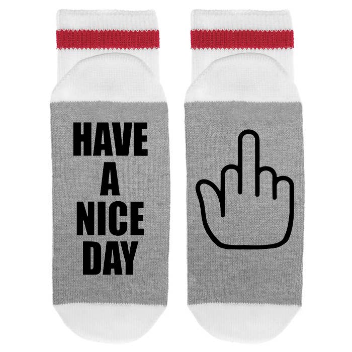 Sock Dirty to Me Novelty Socks Have a Nice Day Fu - Socks